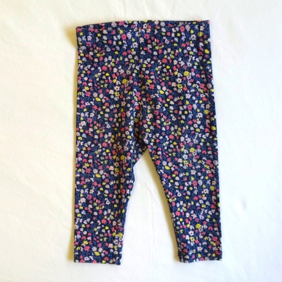 mixed brands kitten sweatshirt & floral leggings outfit set 6-12 month baby girl - Picture 6 of 8